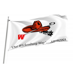 Wickenburg 2022, Arizona Flag for Indoor & Outdoor Use