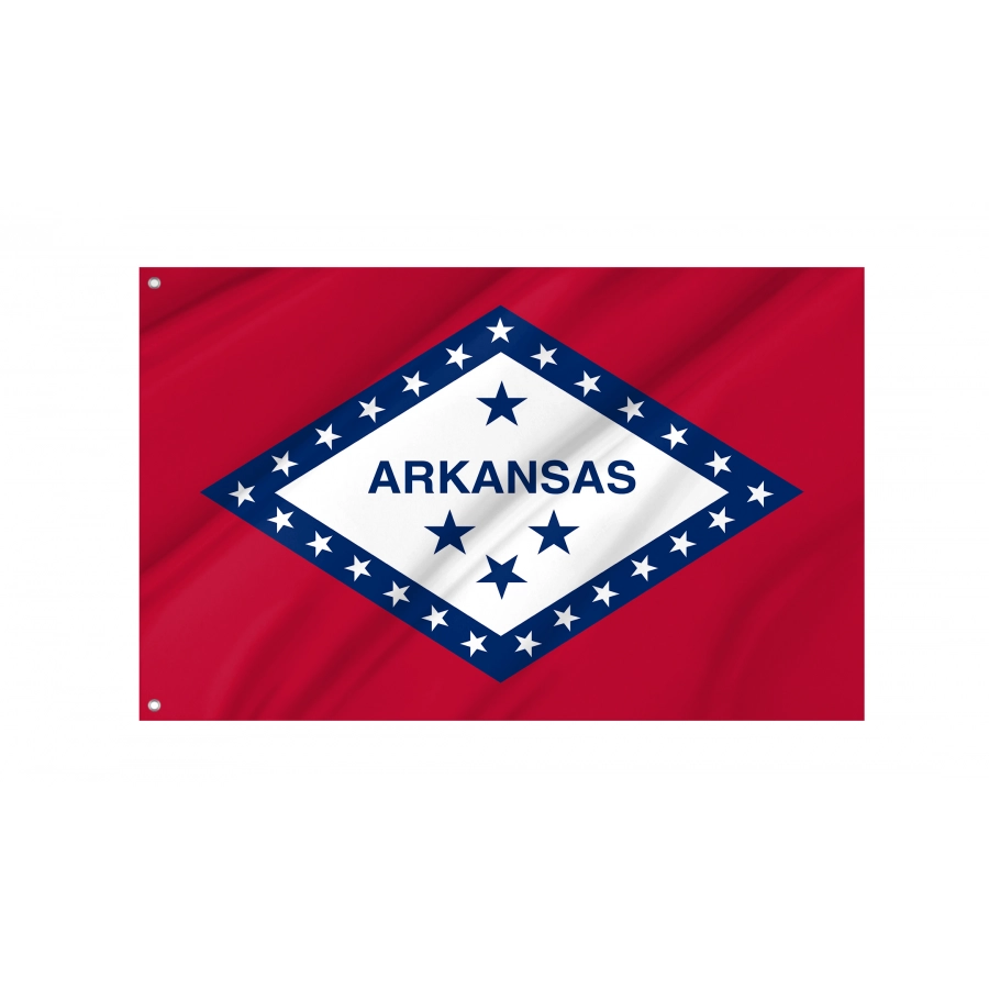 Flag of Arkansas State, Patriotic Flags, Unique Design Print, Flags for Indoor & Outdoor Use