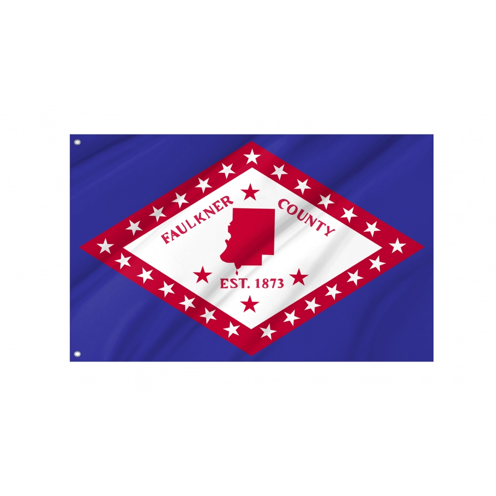 Faulkner County Flag for Indoor & Outdoor Use