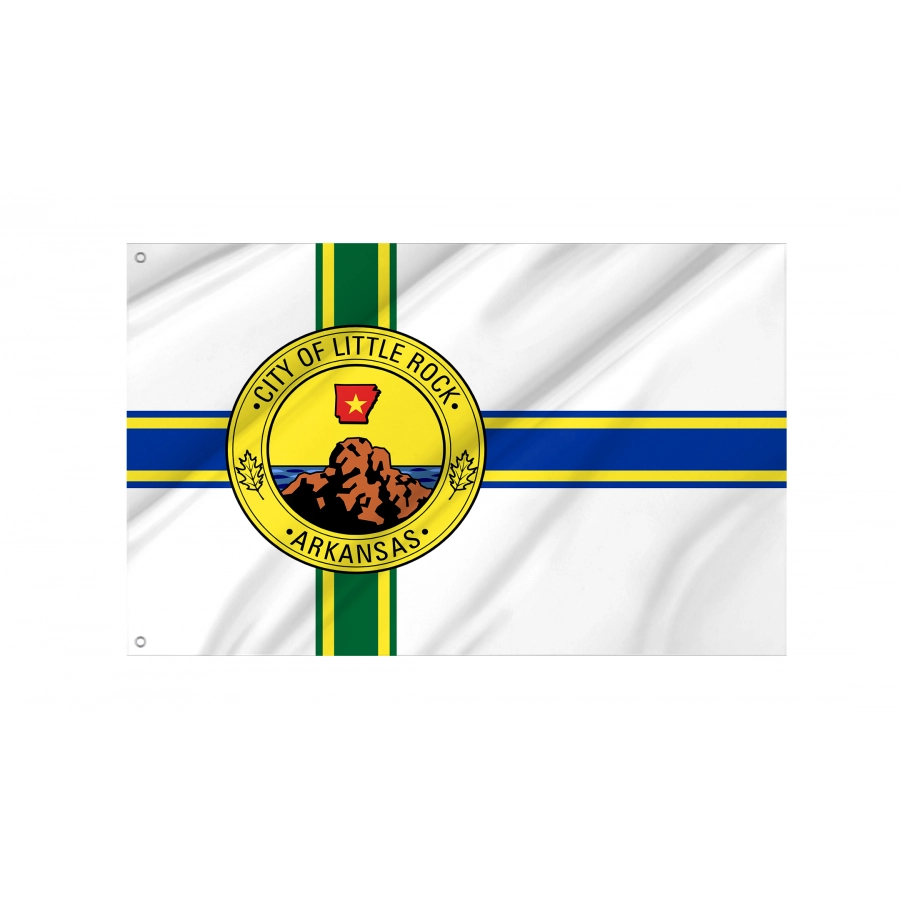 Flag of Little Rock, Arkansas, Patriotic Flags, Unique Design Print, Flags for Indoor & Outdoor Use
