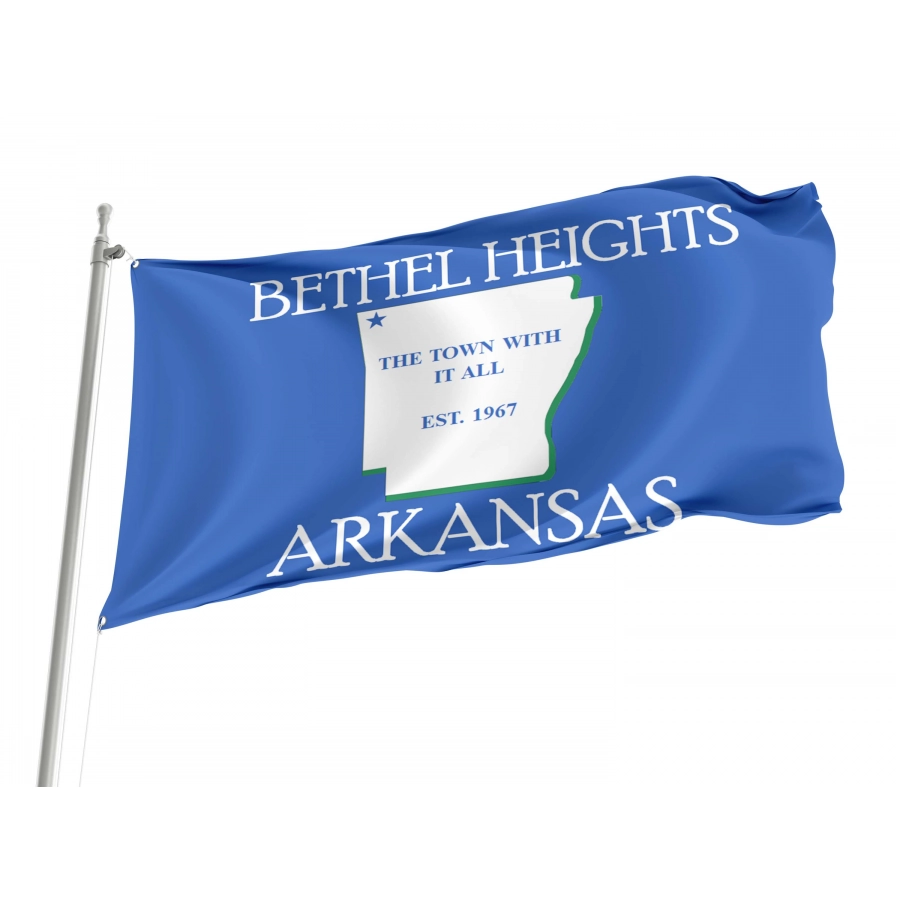 Bethel Heights Flag for Indoor & Outdoor Use, ARKA03