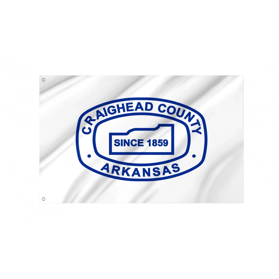 Craighead County Flag for Indoor & Outdoor Use, ARKA02