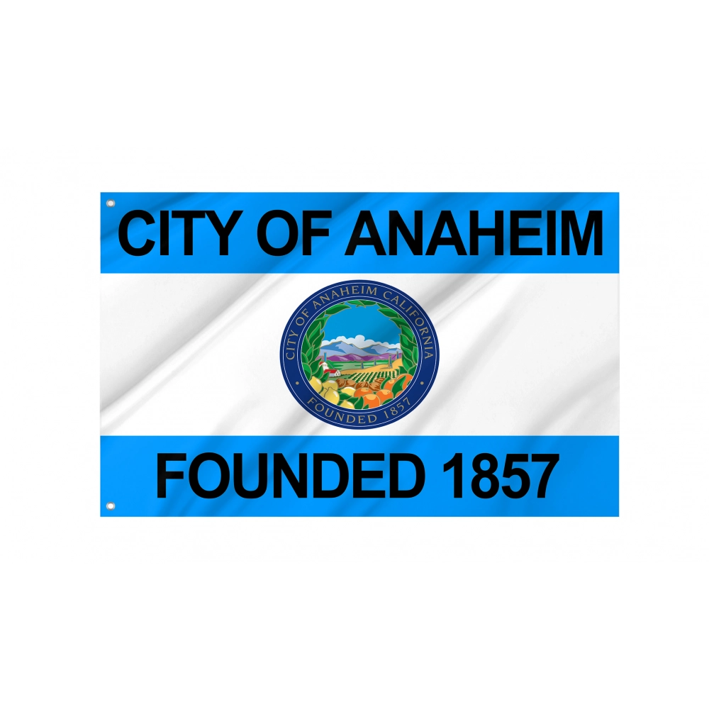 Anaheim City Flag for Indoor & Outdoor Use Anaheim City Flag for Indoor & Outdoor Use