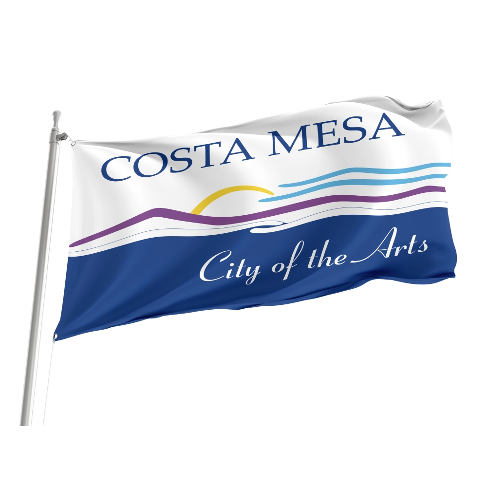 Costa Mesa City Flag for Indoor & Outdoor Use
