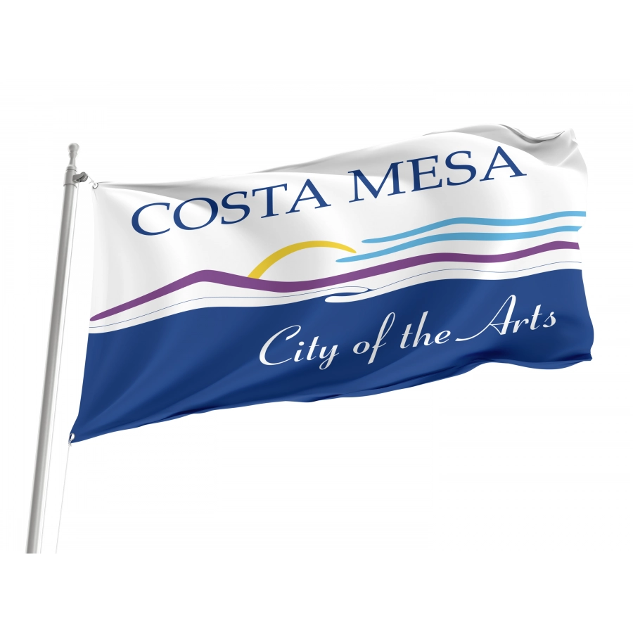 Flag of Costa Mesa, California, Patriotic Flags, Unique Design Print, Flags for Indoor & Outdoor Use