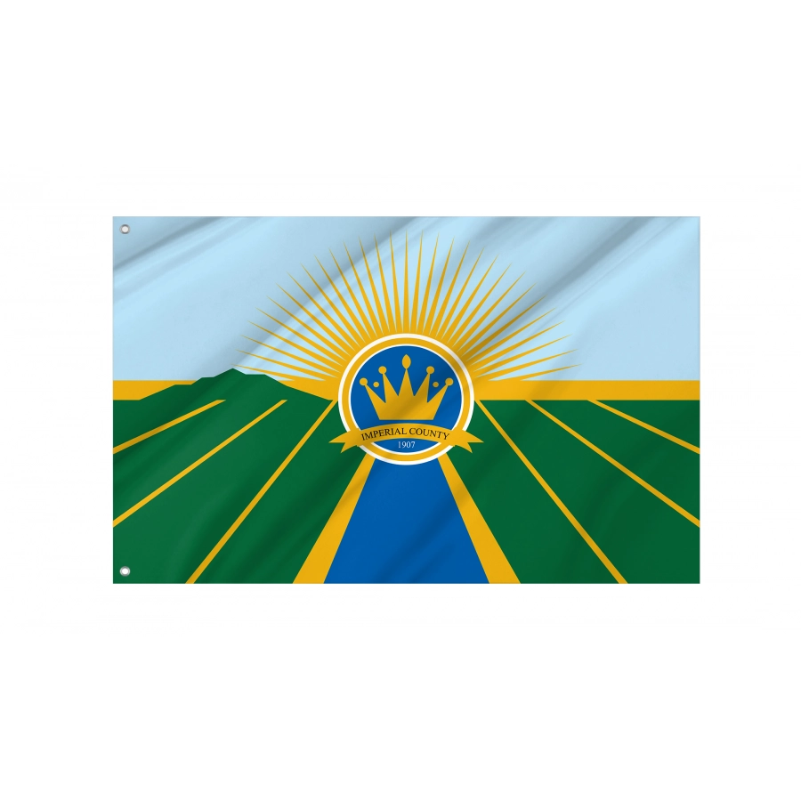 Flag of Imperial County in California, Patriotic Flags, Unique Design Print, Flags for Indoor & Outdoor Use