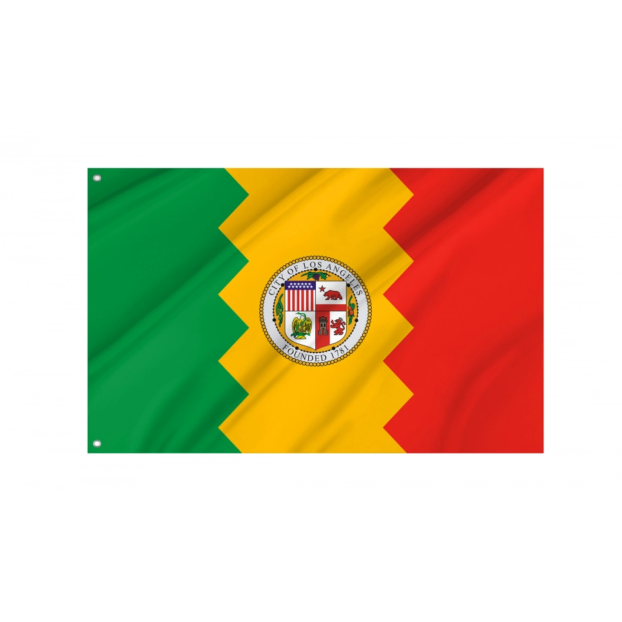 Flag of Los Angeles, California, Patriotic Flags, Unique Design Print, Flags for Indoor & Outdoor Use