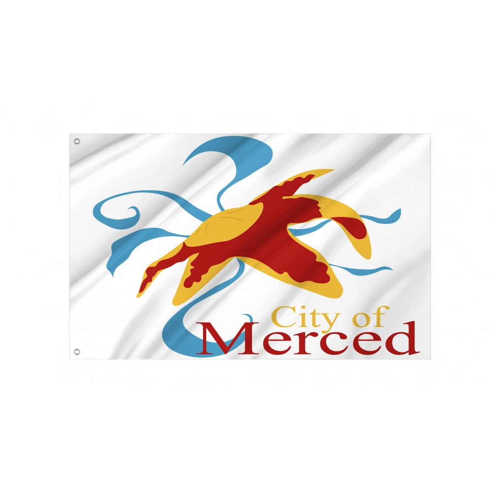 Merced City Flag for Indoor & Outdoor Use