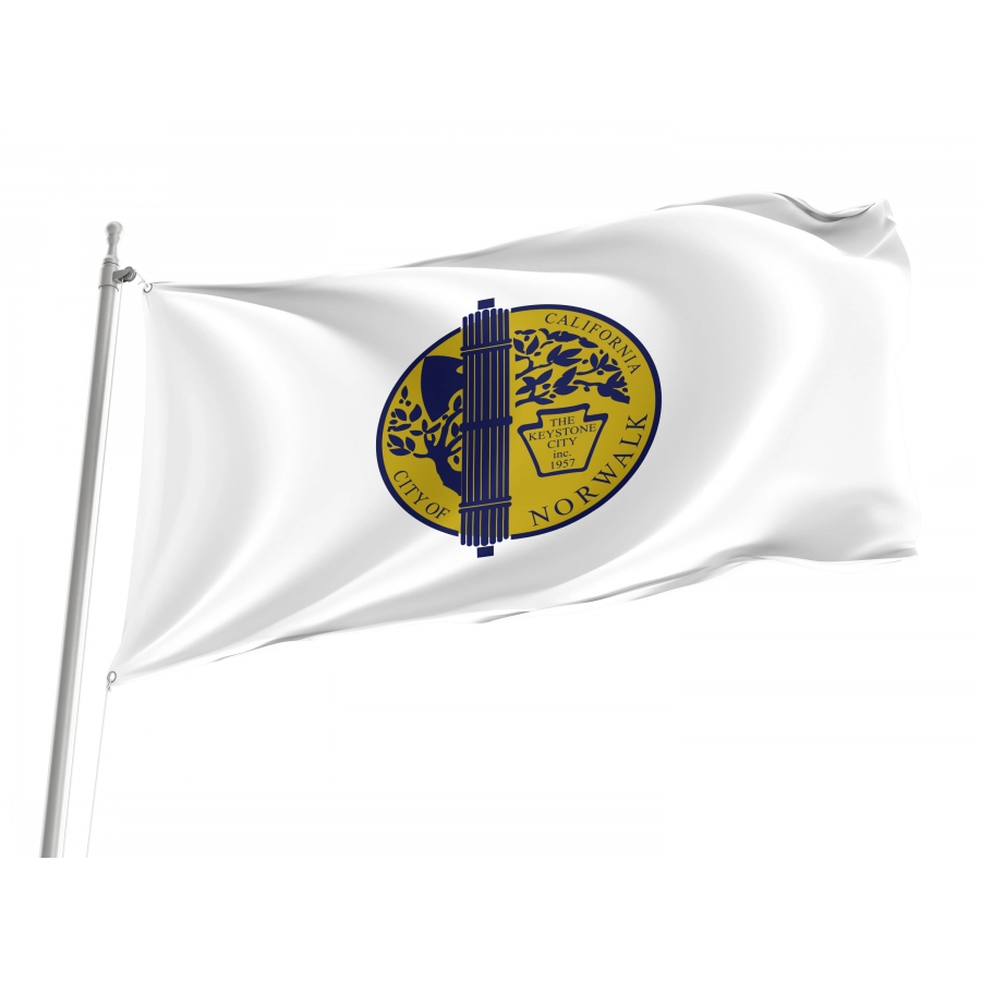 Flag of Norwalk, California, Patriotic Flags, Unique Design Print, Flags for Indoor & Outdoor Use