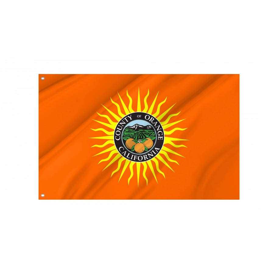 Flag of Orange County, California, Patriotic Flags, Unique Design Print, Flags for Indoor & Outdoor Use