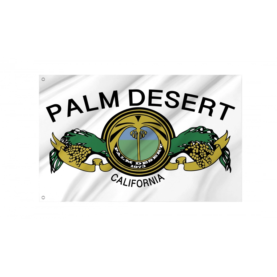 Flag of Palm Desert California, Patriotic Flags, Unique Design Print, Flags for Indoor & Outdoor Use