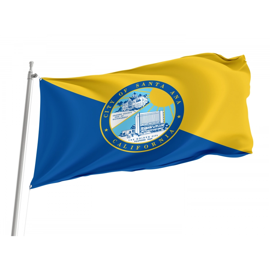 Flag of Santa Ana, California, Patriotic Flags, Unique Design Print, Flags for Indoor & Outdoor Use