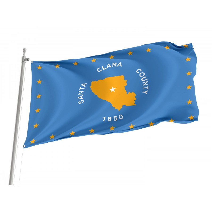 Flag of Santa Clara County, California, Patriotic Flags, Unique Design Print, Flags for Indoor & Outdoor Use