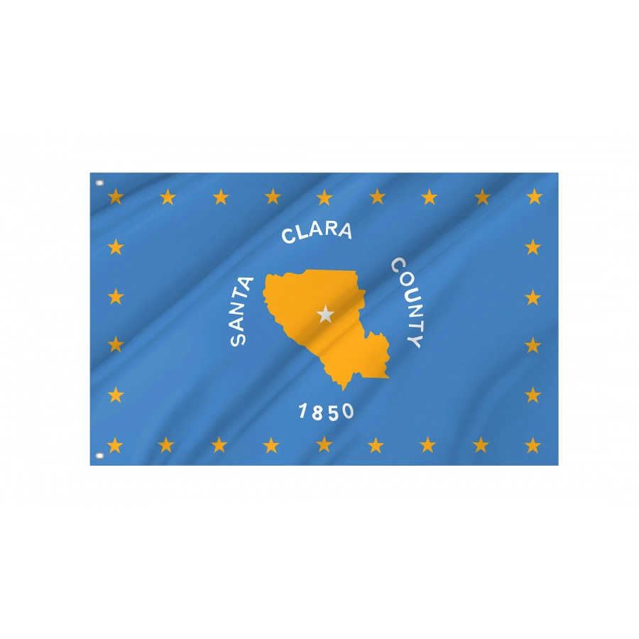 Flag of Santa Clara County, California, Patriotic Flags, Unique Design Print, Flags for Indoor & Outdoor Use