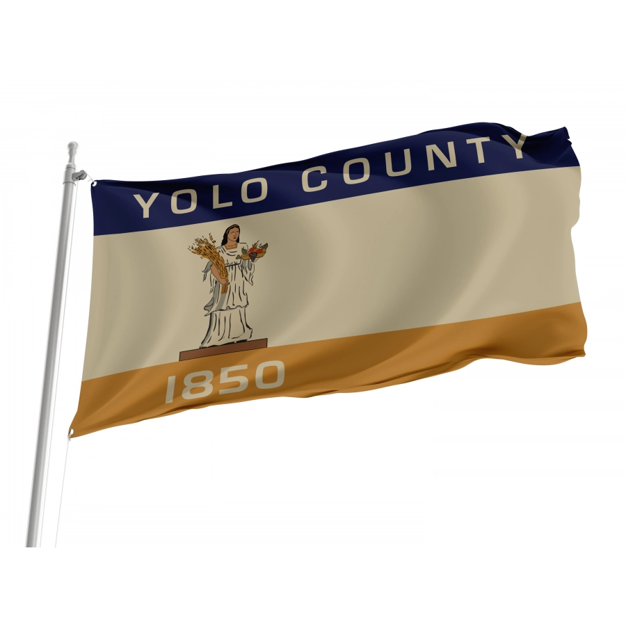 Flag of Yolo County, California, Patriotic Flags, Unique Design Print, Flags for Indoor & Outdoor Use