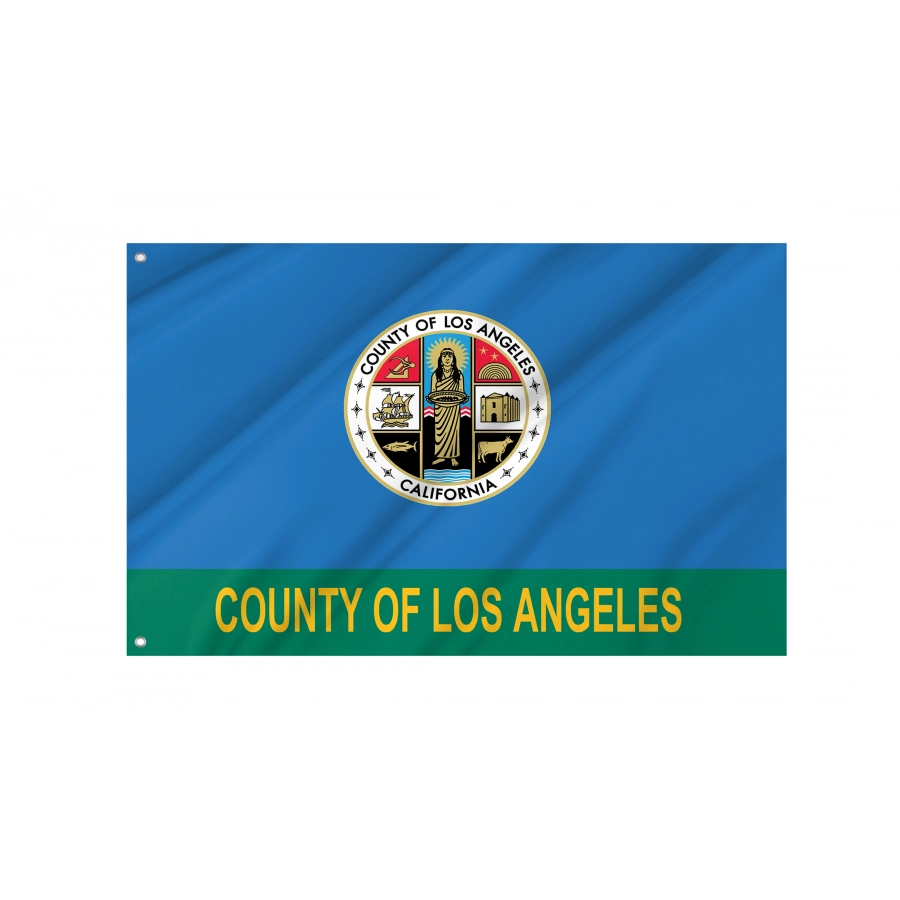 Flag of Los Angeles County, California, Unique Design Print, Flags for Indoor & Outdoor Use