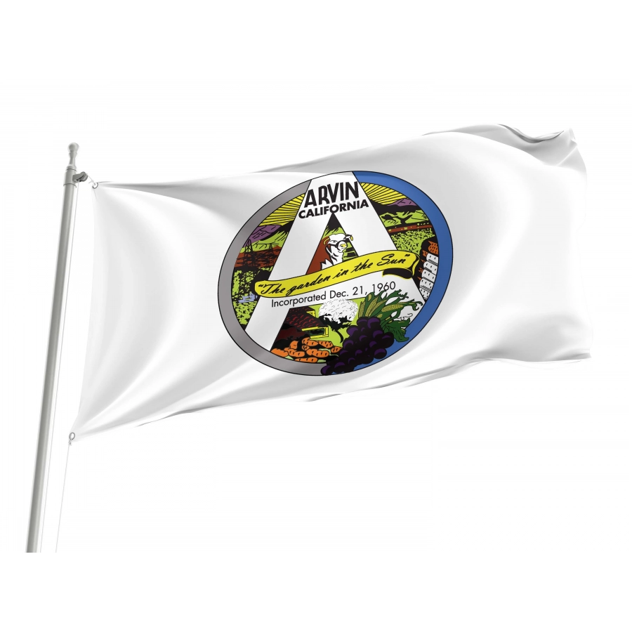 Arvin Flag for Indoor & Outdoor Use, CA02