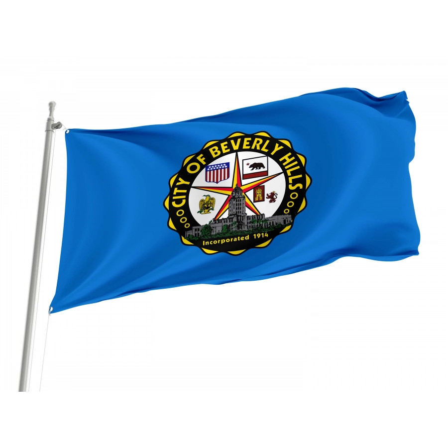 Beverly Hills Flag for Indoor & Outdoor Use, CA05