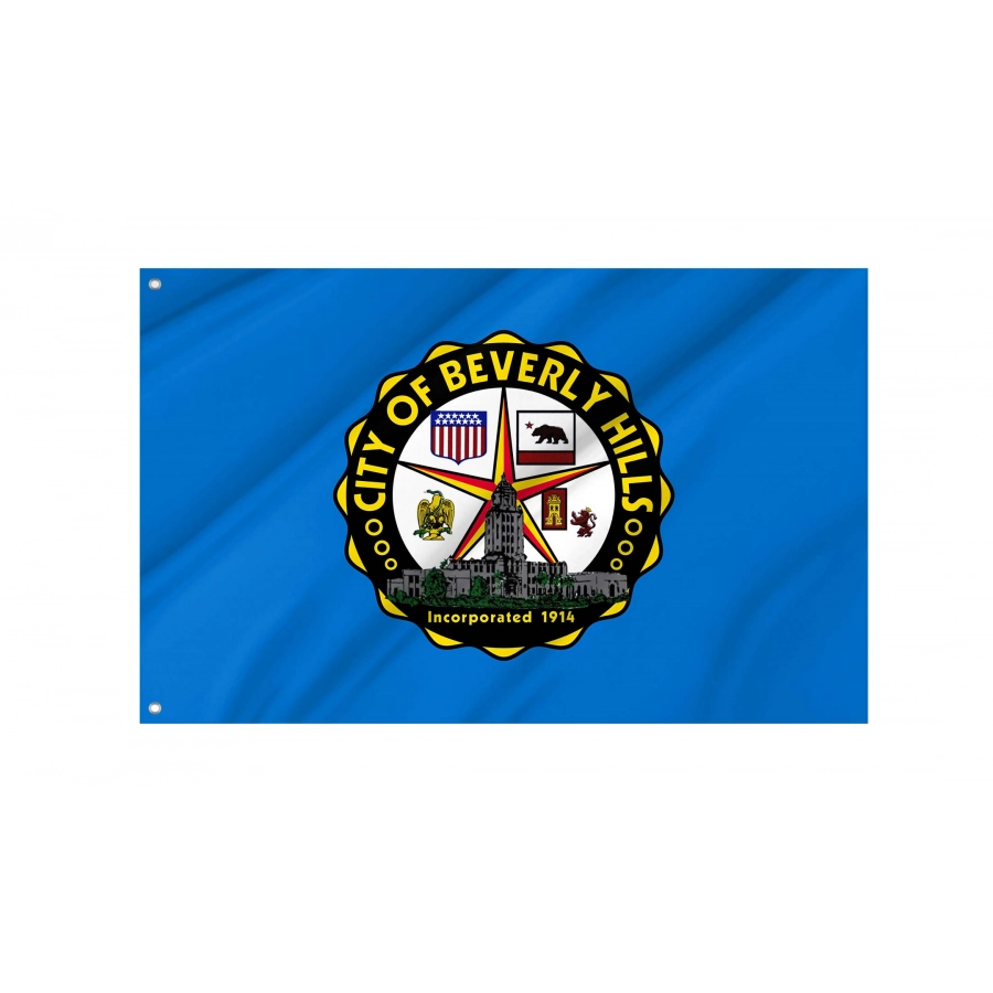 Beverly Hills Flag for Indoor & Outdoor Use, CA05