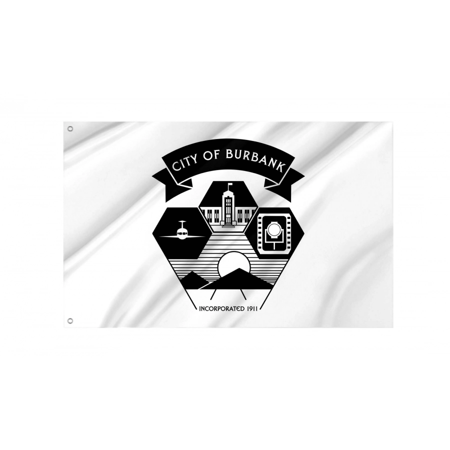Burbank Flag for Indoor & Outdoor Use, CA07