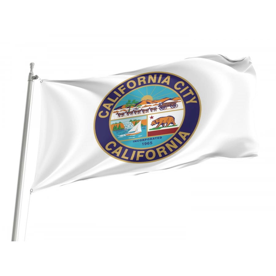California City Flag for Indoor & Outdoor Use, CA08