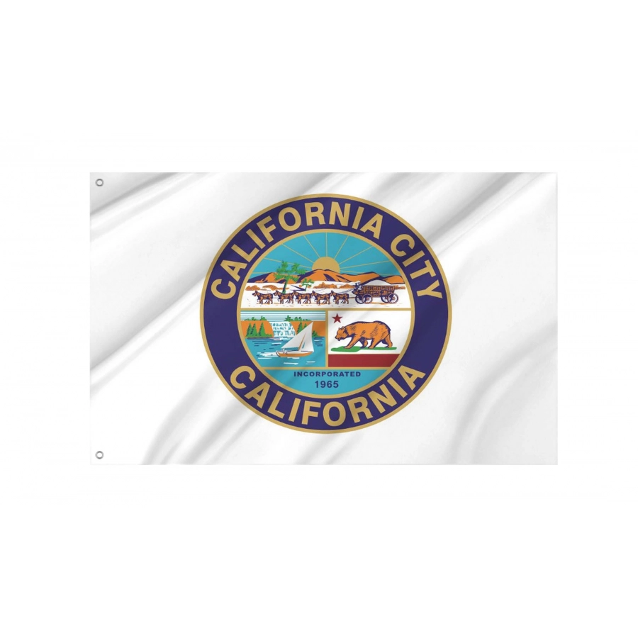 California City Flag for Indoor & Outdoor Use, CA08