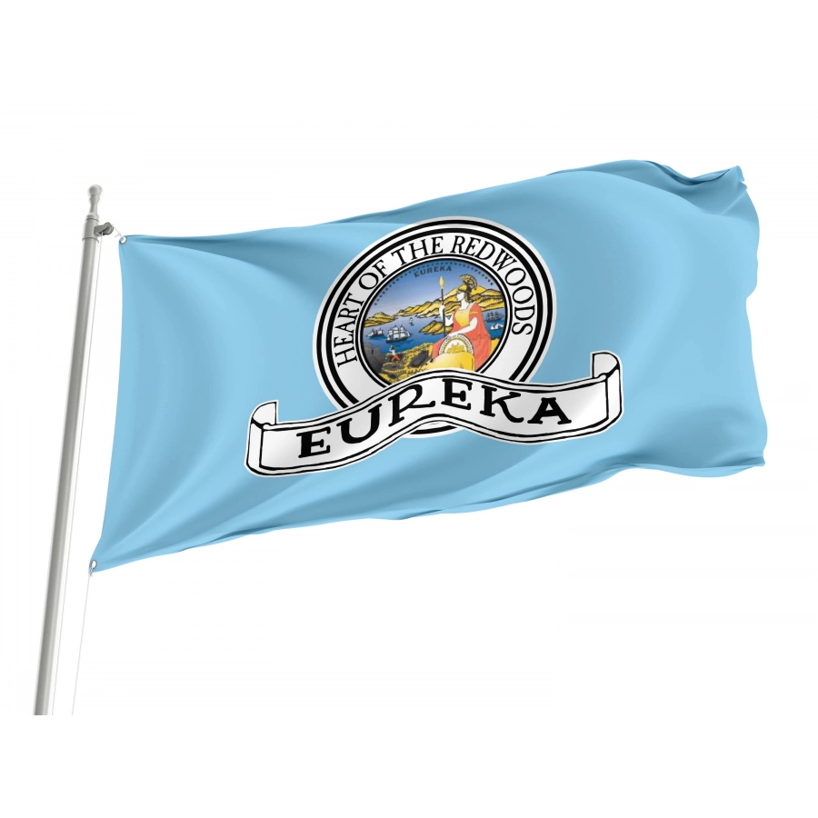 Eureka, California Flag for Indoor & Outdoor Use, CALUSA07