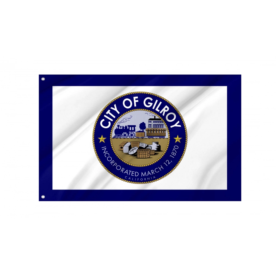 Gilroy Flag for Indoor & Outdoor Use, CALUSA09