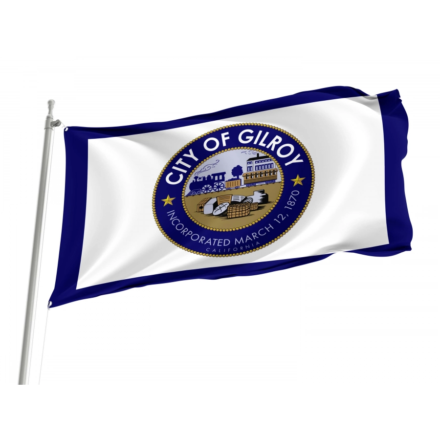 Gilroy Flag for Indoor & Outdoor Use, CALUSA09