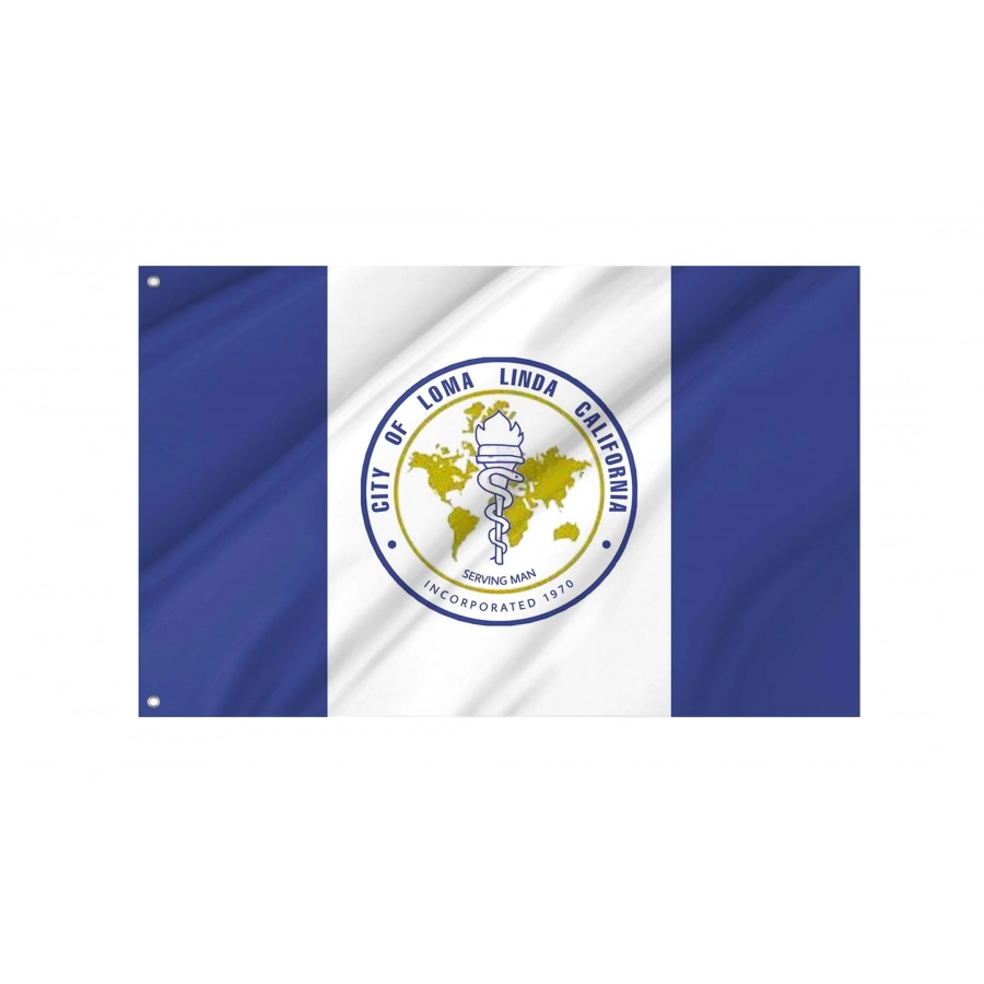 Loma Linda Flag for Indoor & Outdoor Use, USA158