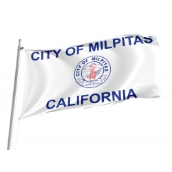 Milpitas City, California Flag for Indoor & Outdoor Use