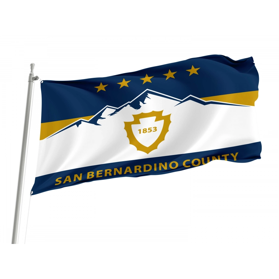San Bernardino New County Flag for Indoor & Outdoor Use, CALUSA05