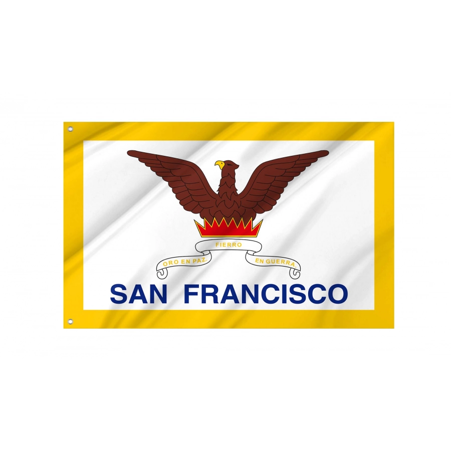 San Francisco City and County Flag for Indoor & Outdoor Use, USA153