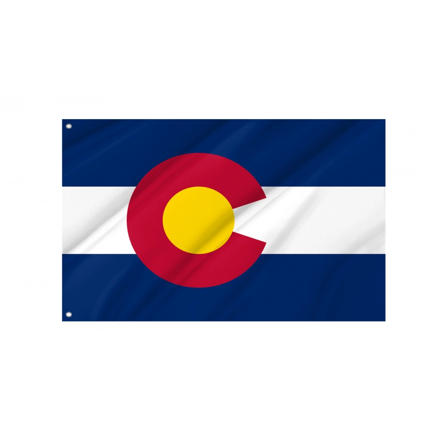 Flag of Colorado State, Patriotic Flags, Unique Design Print, Flags for Indoor & Outdoor Use