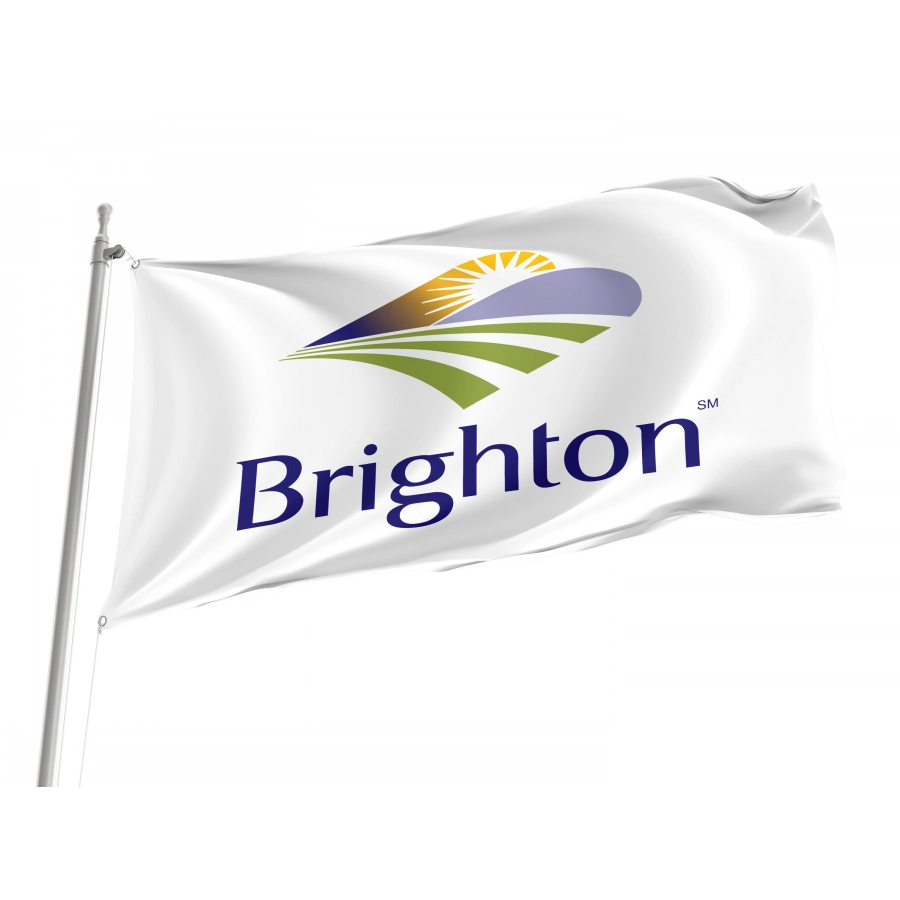 Flag of Brighton, Colorado, Patriotic Flags, Unique Design Print, Flags for Indoor & Outdoor Use