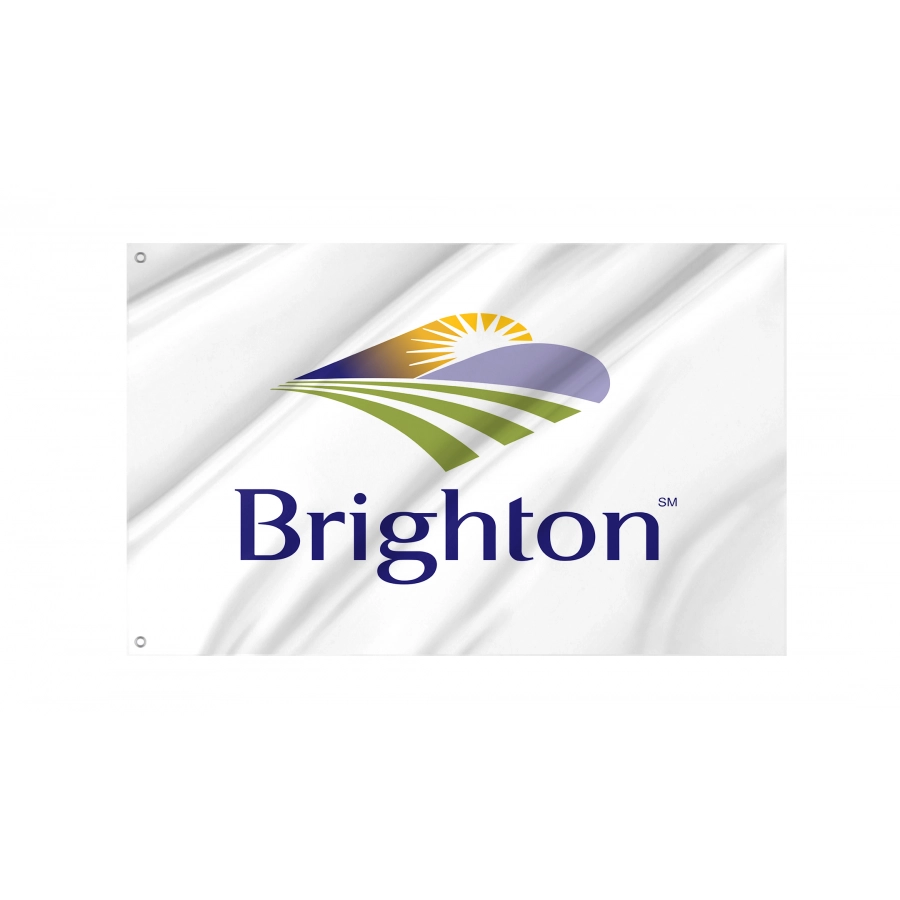 Flag of Brighton, Colorado, Patriotic Flags, Unique Design Print, Flags for Indoor & Outdoor Use