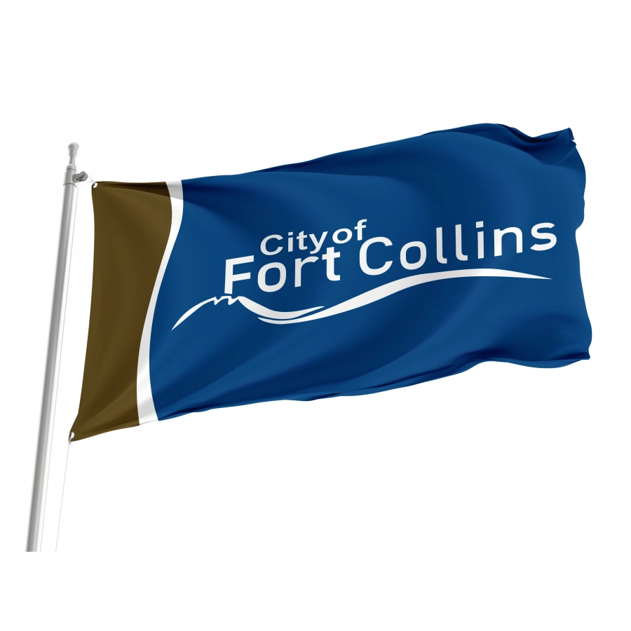 Flag of Collins, Colorado, Patriotic Flags, Unique Design Print, Flags for Indoor & Outdoor Use