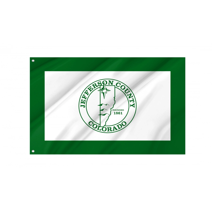 Flag of Jefferson County, Colorado, Patriotic Flags, Unique Design Print, Flags for Indoor & Outdoor Use