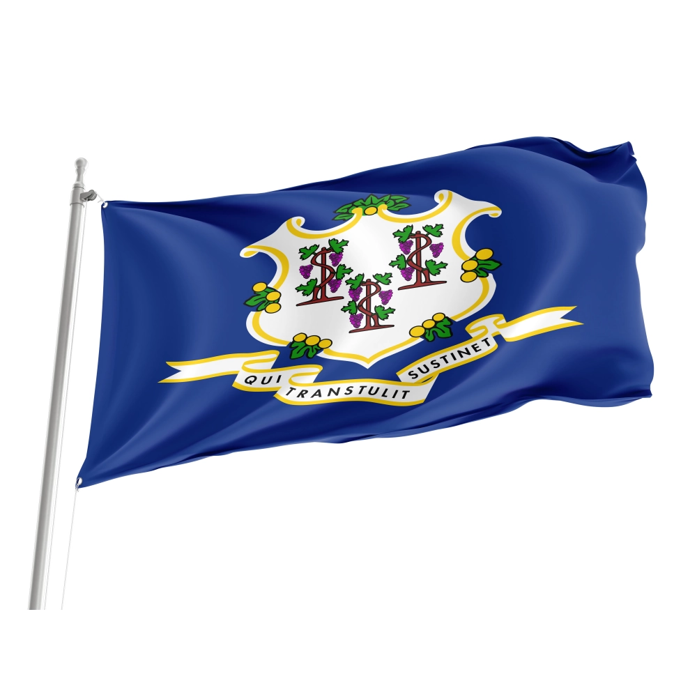 Connecticut State Flag for Indoor & Outdoor Use Connecticut State Flag for Indoor & Outdoor Use