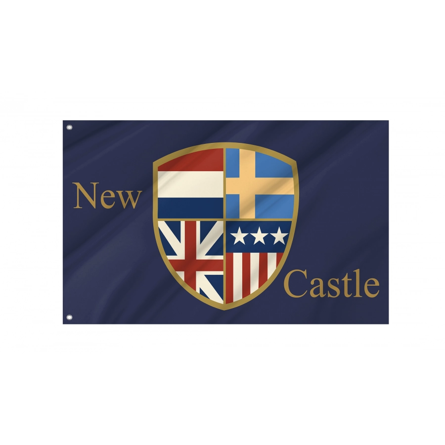 Flag of New Castle, Delaware, Patriotic Flags, Unique Design Print, Flags for Indoor & Outdoor Use