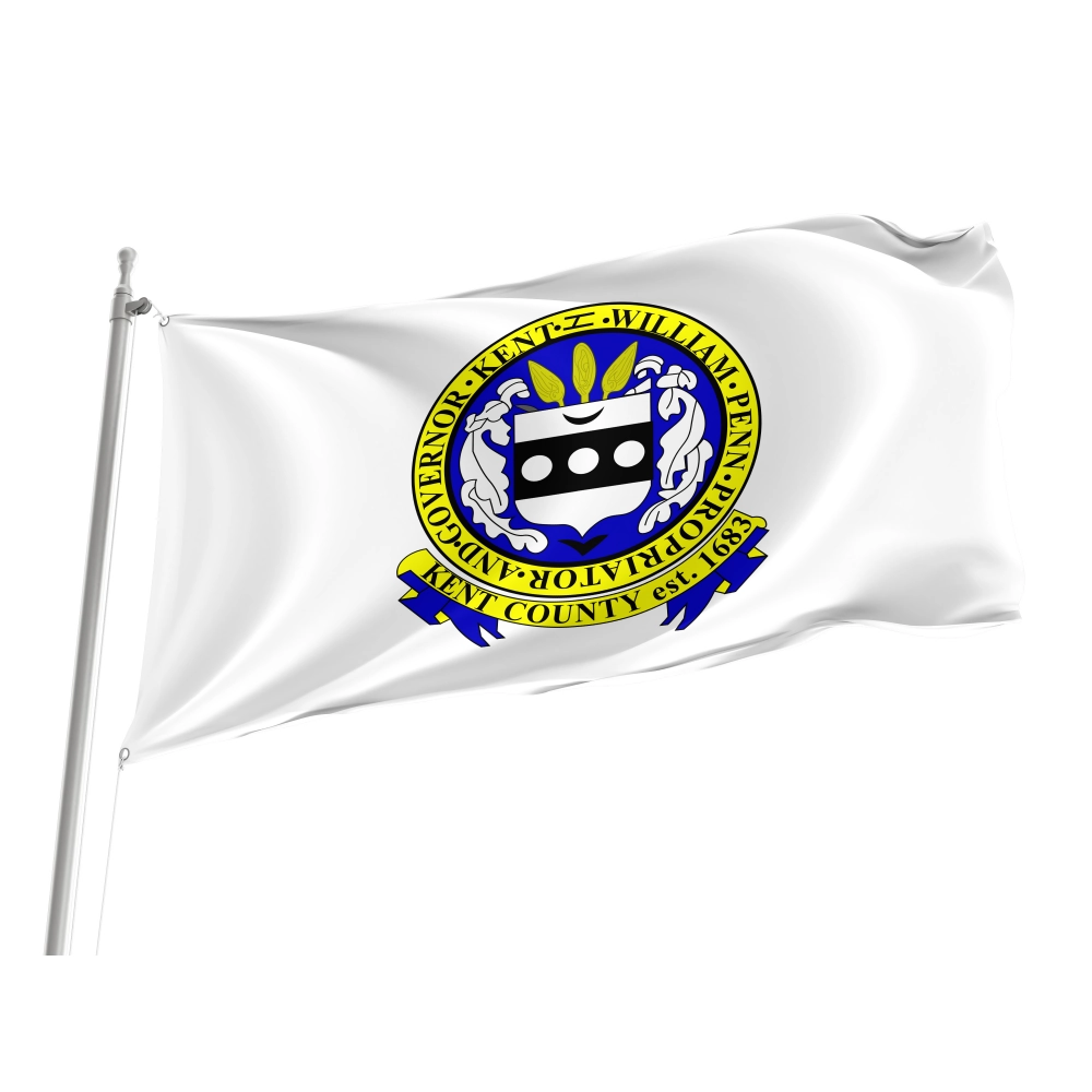 Kent County, Delaware Flag for Indoor & Outdoor Use Kent County, Delaware Flag for Indoor & Outdoor Use
