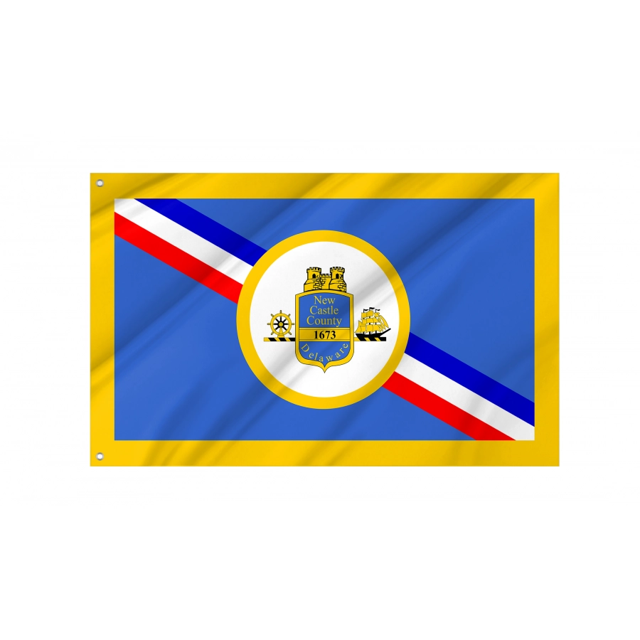 Flag of New Castle County, Delaware, Patriotic Flags, Unique Design Print, Flags for Indoor & Outdoor Use