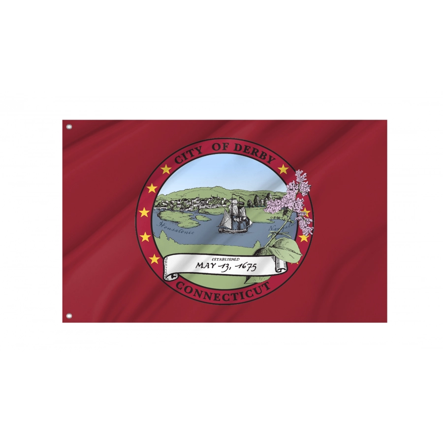 Flag of Derby City, Patriotic Flags, Unique Design Print, Flags for Indoor & Outdoor Use