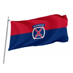 U.S. Army 10th Mountain Division Flag for Indoor & Outdoor Use