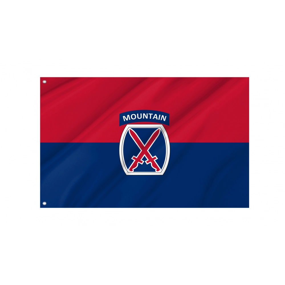 U.S. Army 10th Mountain Division Flag for Indoor & Outdoor Use