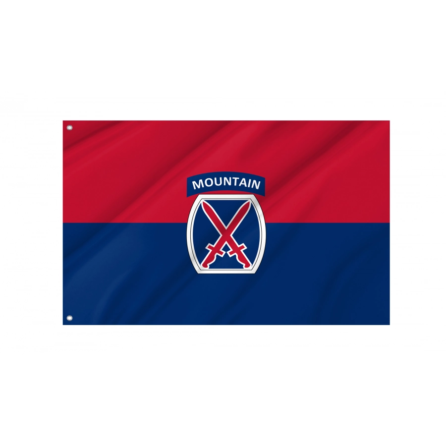 Flag Of U.s. Army 10Th Mountain Division, Patriotic Flags, Unique Design Print, Flags For Indoor & Outdoor Use - High Quality United States for Indoor and Outdoor Use