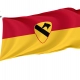 U.S. Army 1st Cavalry Division Flag for Indoor & Outdoor Use - Imagine 1