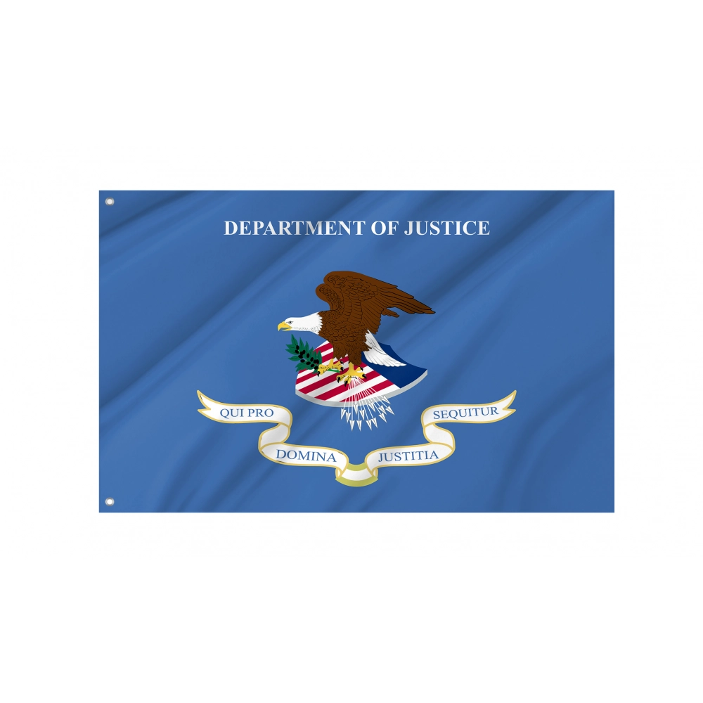 United States Department of Justice Flag for Indoor & Outdoor Use
