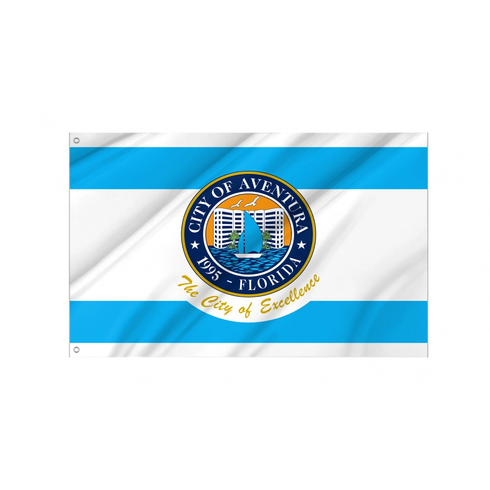 Aventura City Flag for Indoor & Outdoor Use Aventura City Flag for Indoor & Outdoor Use