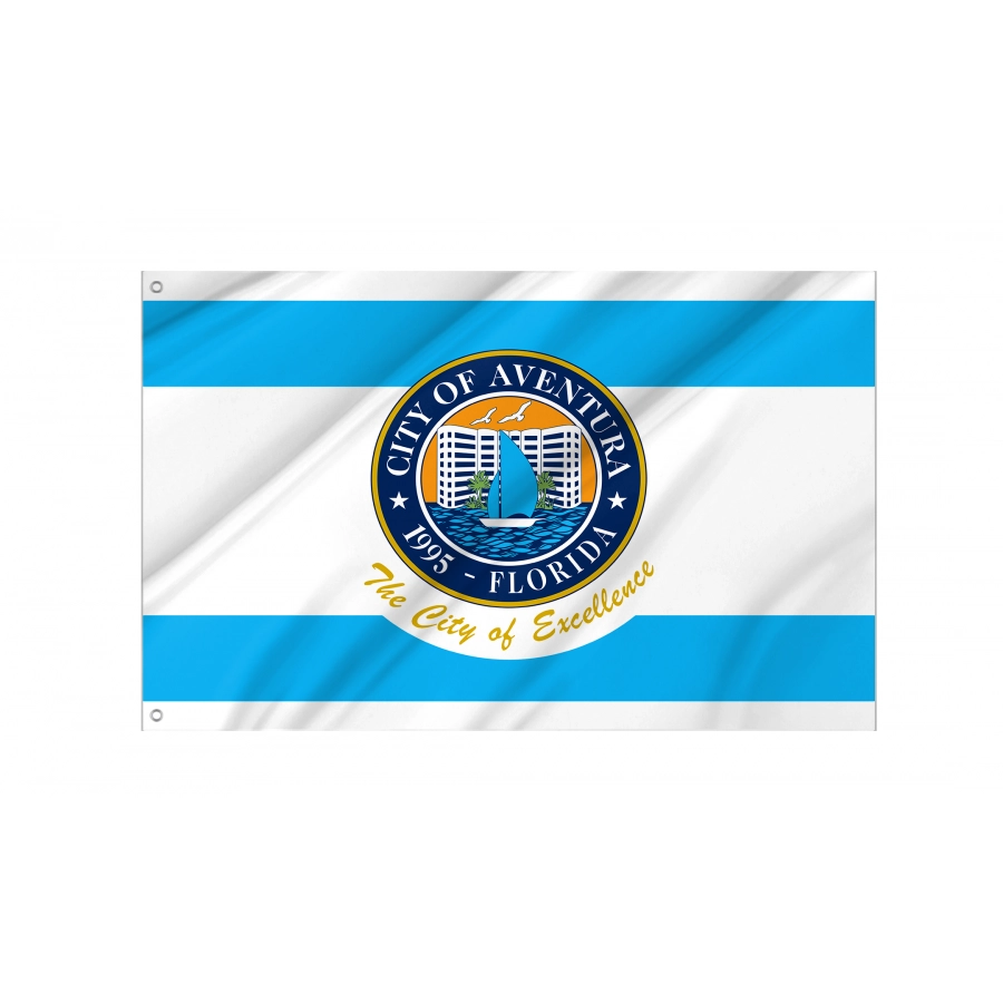 Flag of Aventura, Florida, Patriotic Flags, Unique Design Print, Flags for Indoor & Outdoor Use